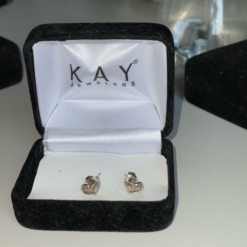 Kay Diamond Heart Earrings